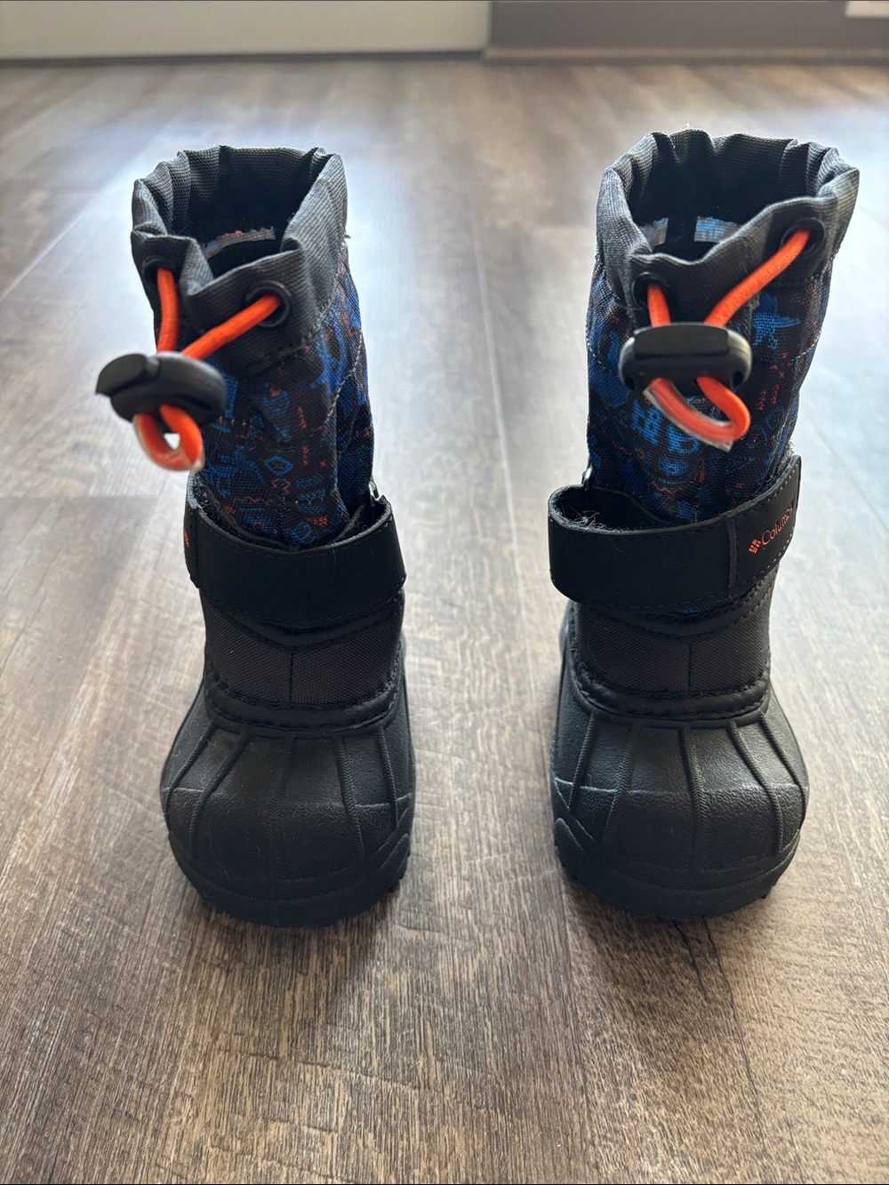 Columbia Black and Blue Youth Insulated Snow Boot